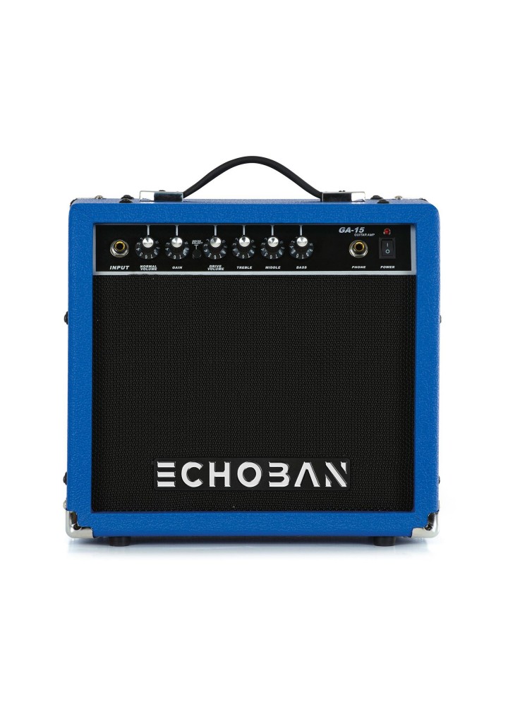 Echoban GA15 15 Watt Mavi Gitar Amfisi